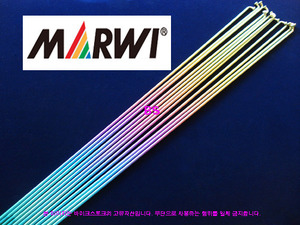 마르위(Marwi) 무지개색 티타늄 스포크 2.0mm(14G)--개당가격